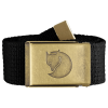 Canvas Brass Belt 4 cm - Black