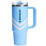 Quencher ProTour Flip Straw Tumbler 30 oz - Chevron Series - Cornflower Chevron