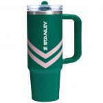 Quencher ProTour Flip Straw Tumbler 30 oz - Chevron Series - Emerald Chevron