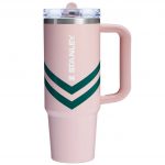 Quencher ProTour Flip Straw Tumbler 30 oz - Chevron Series - Peach Whip Chevron