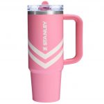 Quencher ProTour Flip Straw Tumbler 30 oz - Chevron Series - Plumeria Chevron