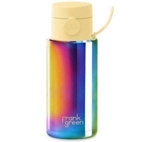 34oz Chrome Rainbow Bottle Switch Lid