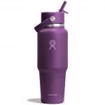 ⁠⁠Hydro Flask Wide Mouth Travel Bottle Flex Straw Cap 32 oz - Beachplum Purple