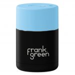 8oz Reusable Cup - Push Button Lid - Midnight - Sky Blue