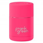 8oz Reusable Cup - Push Button Lid - Neon Pink