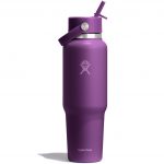 Wide Mouth Travel Bottle Flex Straw Cap 40 oz - Beachplum Purple