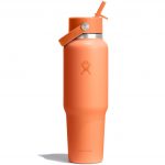 Wide Mouth Travel Bottle Flex Straw Cap 40 oz - Nectar Orange