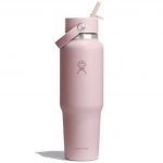 Wide Mouth Travel Bottle Flex Straw Cap 40 oz - Tonal Trillium